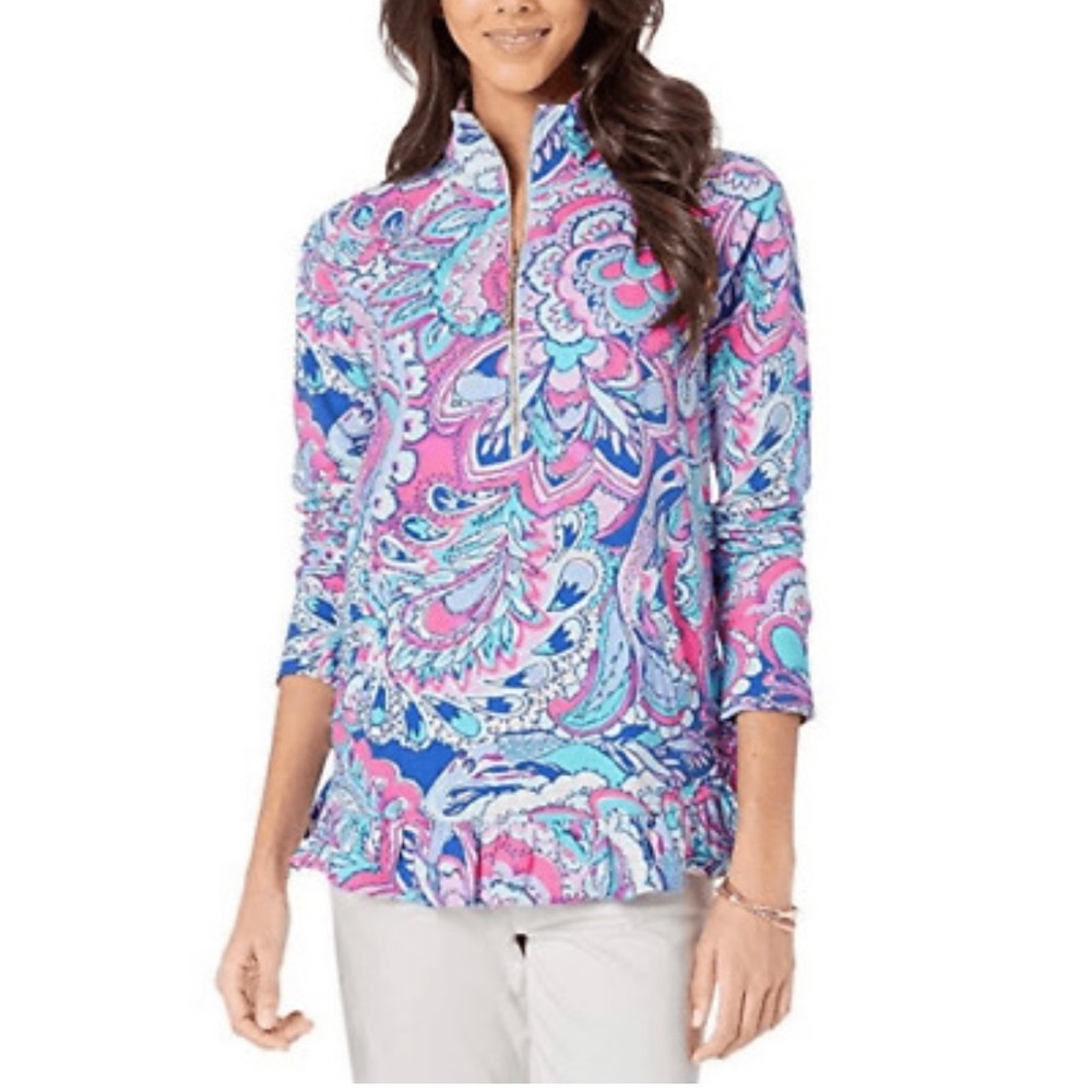 Lilly Pulitzer Killian Popover in Pink Tropics size Small